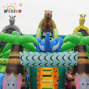 Jungle Animals Inflatable Playground