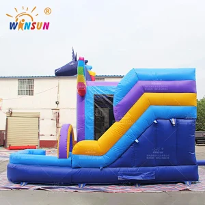 Unicorn Inflatable Jumping House with Slide
