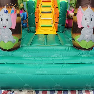 Jungle Animals Inflatable Playground