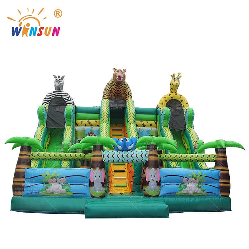 Jungle Animals Inflatable Playground