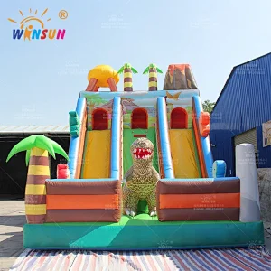 Commercial Dinosaur Theme Inflatable Slide