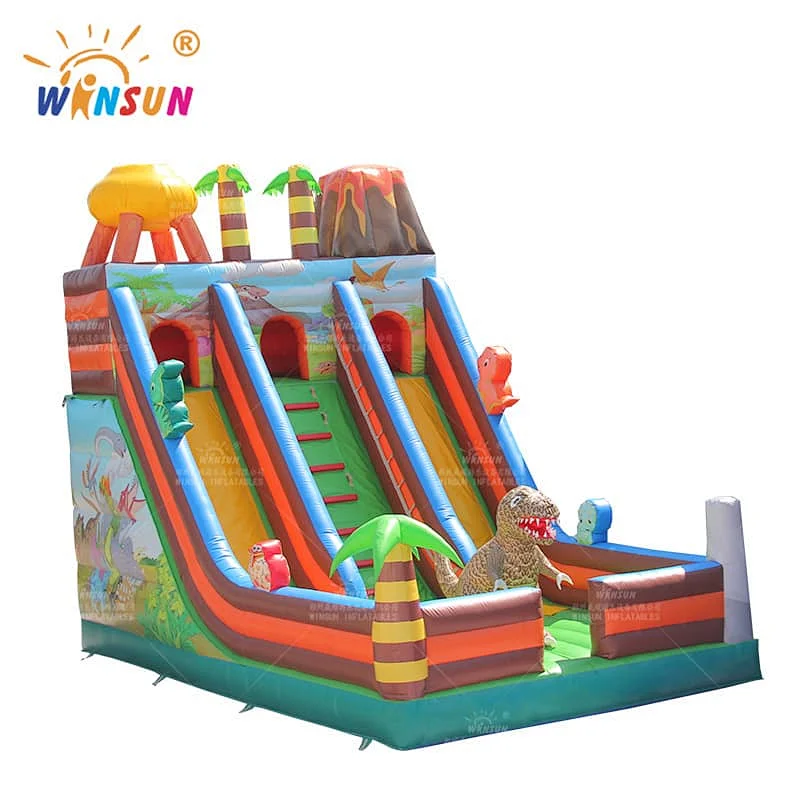Commercial Dinosaur Theme Inflatable Slide