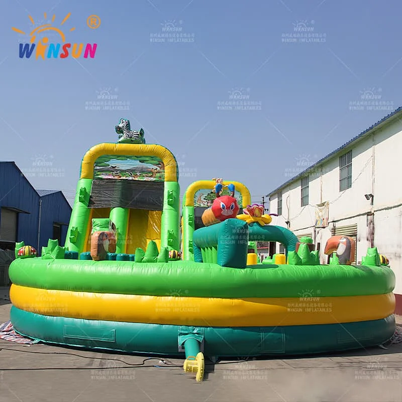Jungle Theme Inflatable Obstacle Course