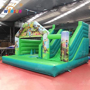 Minecraft Theme Inflatable Bounce House