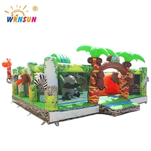 Jungle Animals Inflatable Bounce Funland