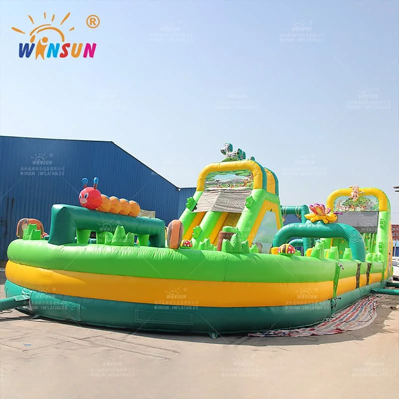 Jungle Theme Inflatable Obstacle Course