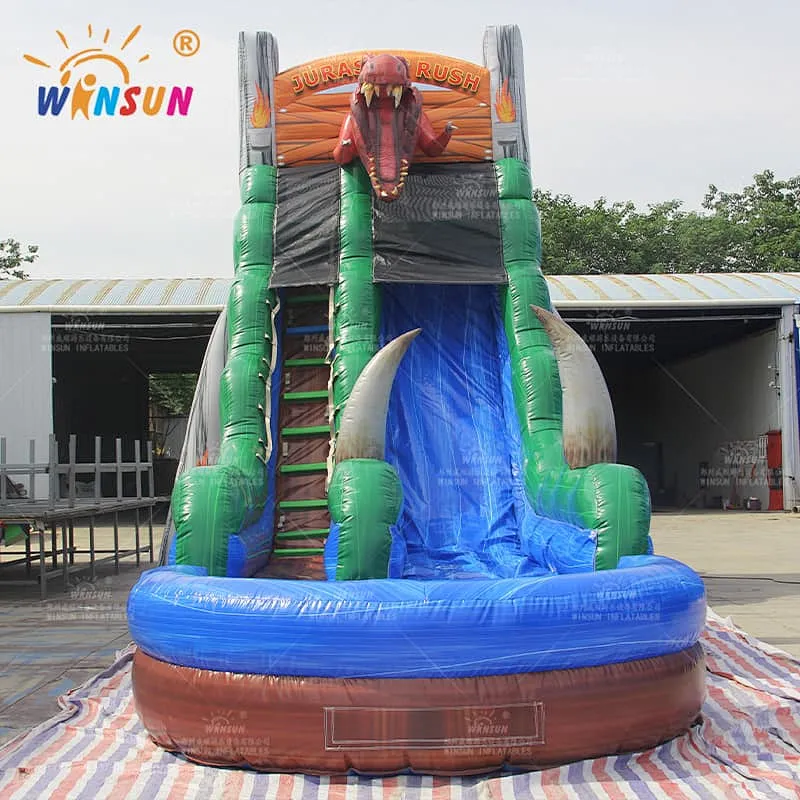 Inflatable Jurassic Rush Water Slide