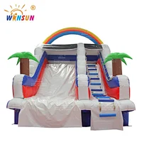 Inflatable Water Slide with air-sealed pool