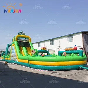 Jungle Theme Inflatable Obstacle Course