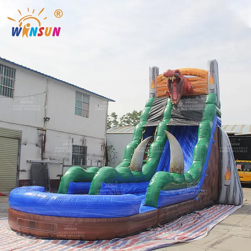 Inflatable Jurassic Rush Water Slide