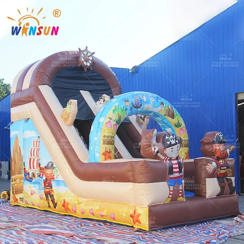 Pirate Theme Inflatable Dry Slide