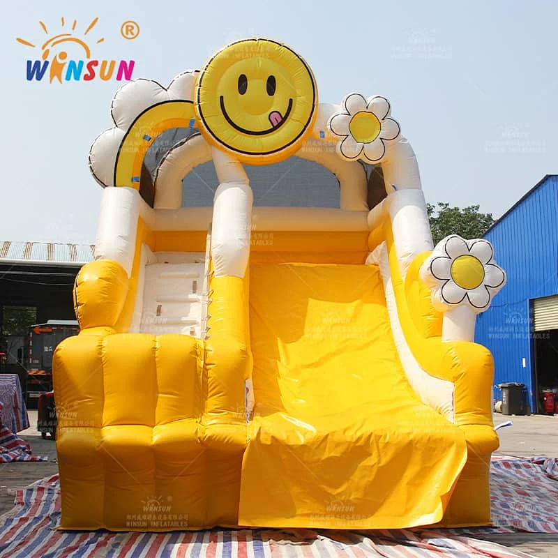 Smile Emoji Theme Inflatable Water Slide