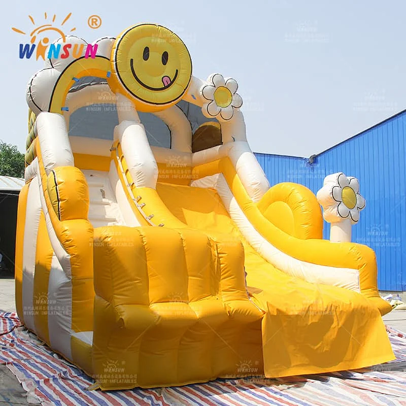 Smile Emoji Theme Inflatable Water Slide