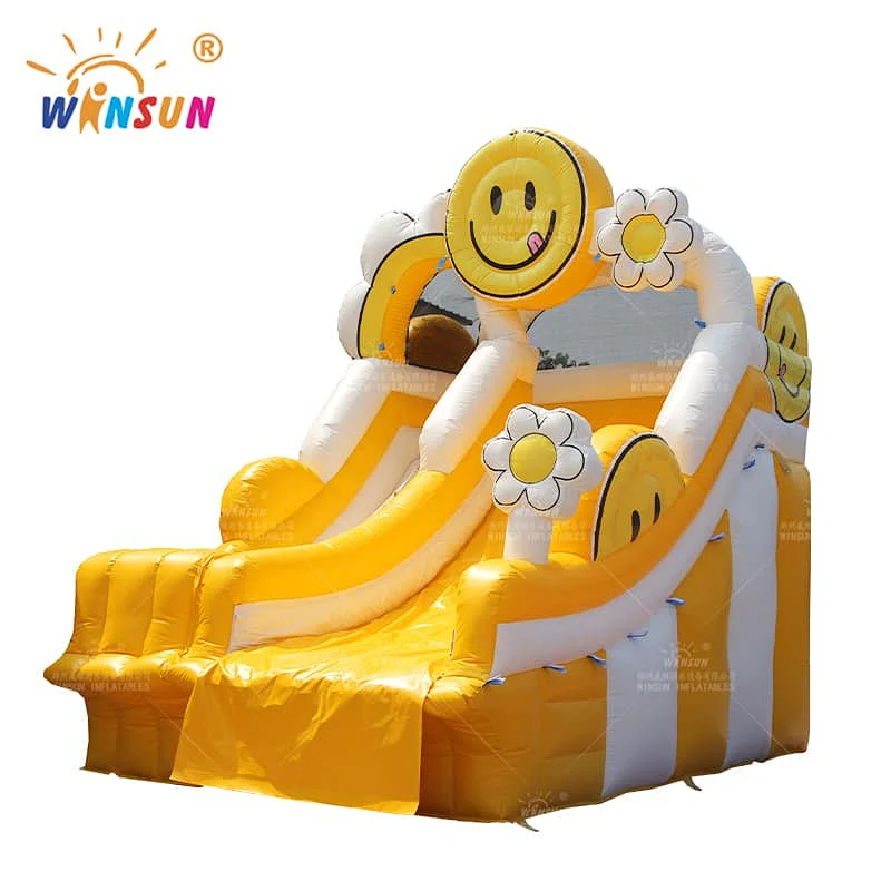 Smile Emoji Theme Inflatable Water Slide