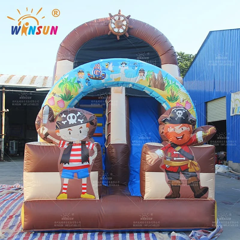 Pirate Theme Inflatable Dry Slide