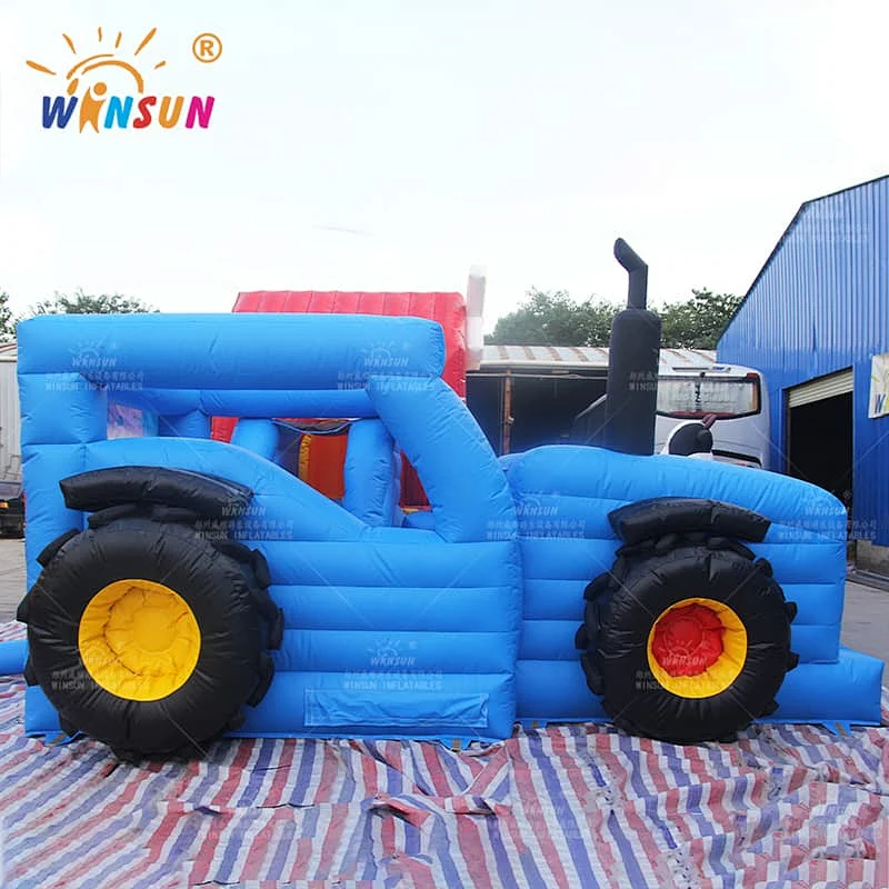 Inflatable Farm Funland With Truck Bouncer