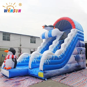 Penguins Inflatable Slide