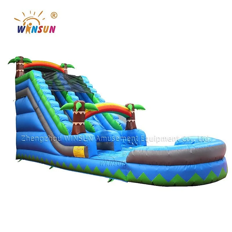 Inflatable water slide