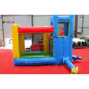 Small water slide with castle