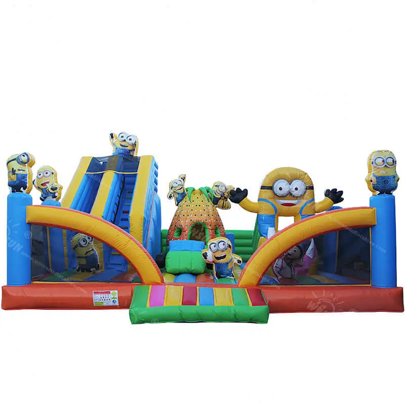Minions Inflatable Playground slide and bouncer