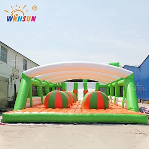 5k Run Inflatable Wipeout Obstacle Course