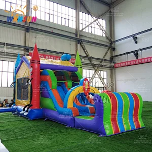 Inflatable Crayon Combo Dry Slide