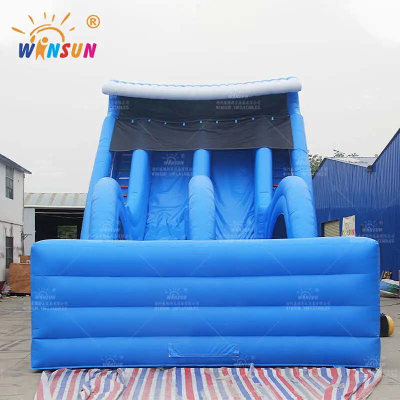 Large Inflatable Blue Wave Slide