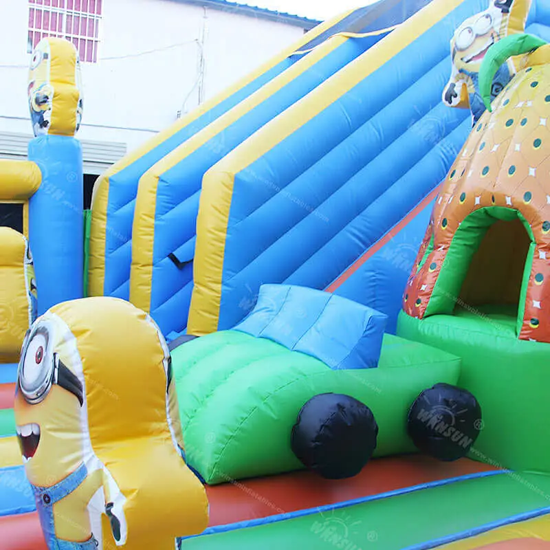 Minions Inflatable Playground slide and bouncer