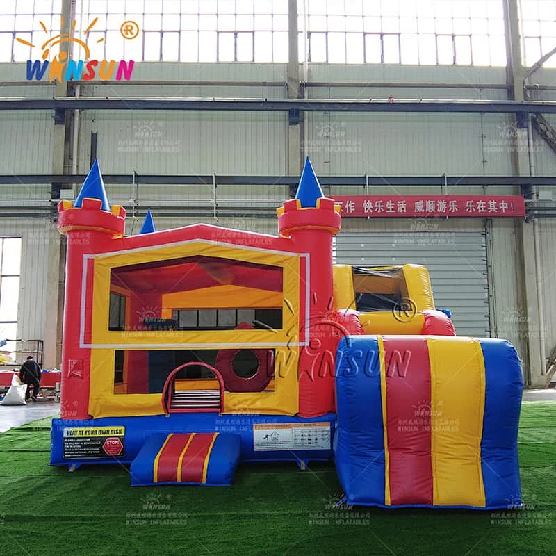 Commercial Jumping Castle with Dry Slide