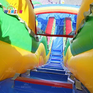 Tropical Yellow Marble Inflatable Water Slide