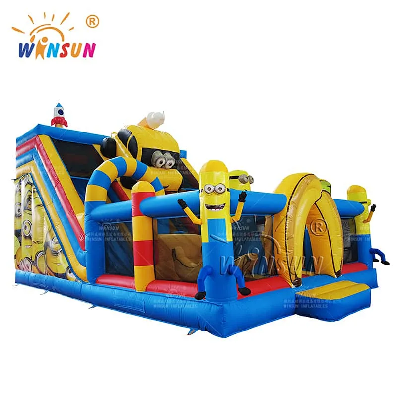 Custom Inflatable Playground Minons Car Theme