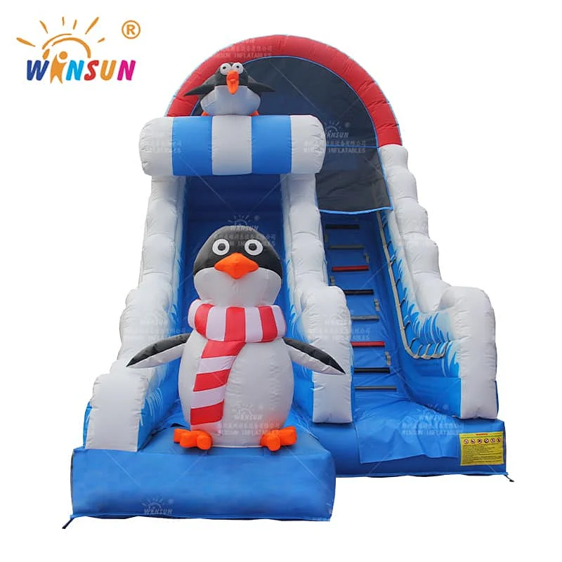 Penguins Inflatable Slide