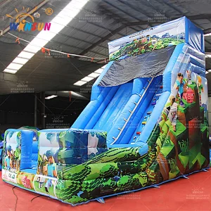 Mini World Game Inflatable Slide