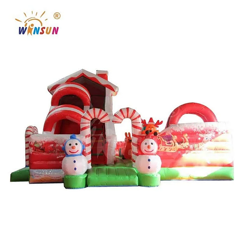 Inflatable Playground with Christmas theme