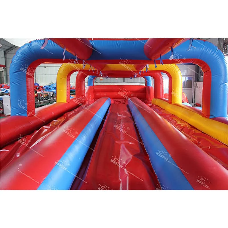Inflatable Three Lane Slip And Slide