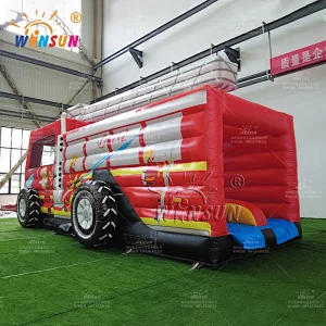 Fire Truck Inflatable Obstacle Course