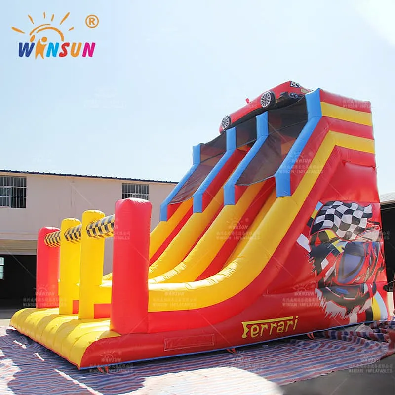 Race Car Themed Inflatable Slide