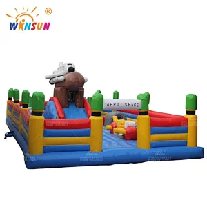 Giant Inflatable Jumping Ground Areo Space Theme