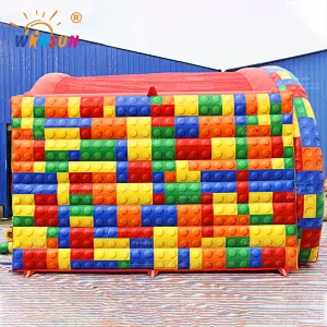 Lego-themed Inflatable Ips Game Arena