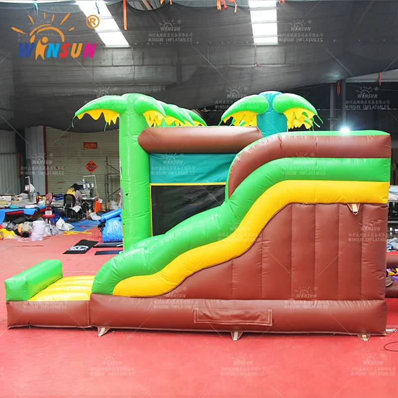 Wild Animals Inflatable Jumping Castle with slide