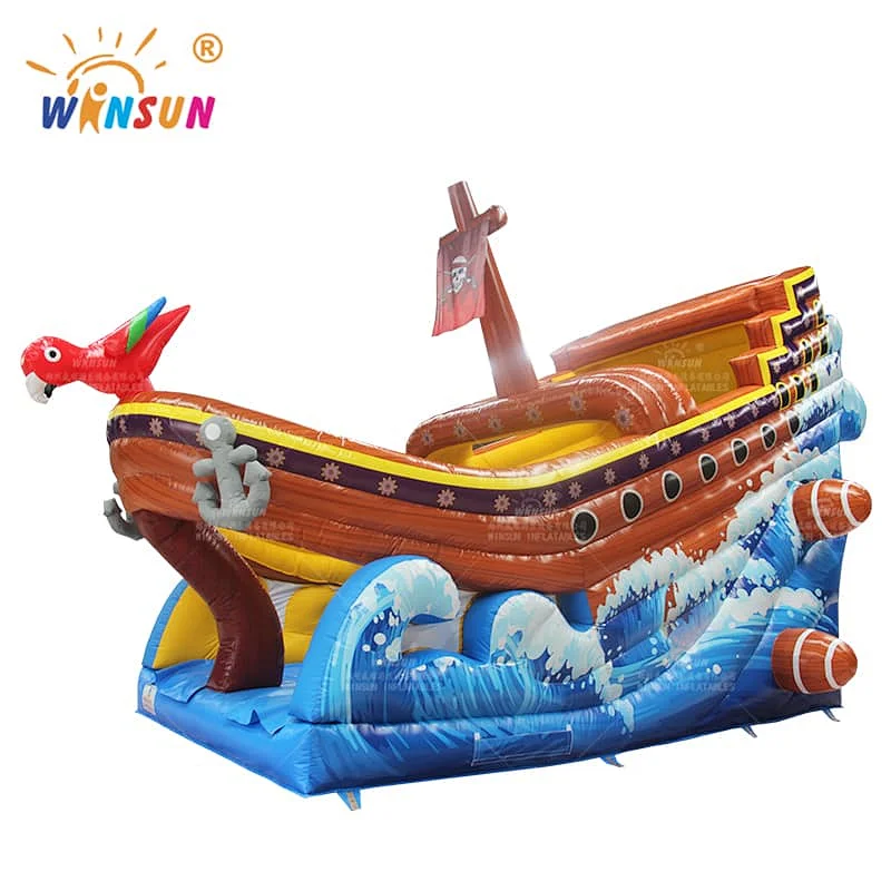 Pirate Ship Inflatable Dry Slide