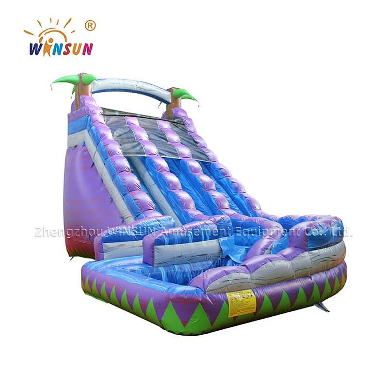 Dual lane wave water slide