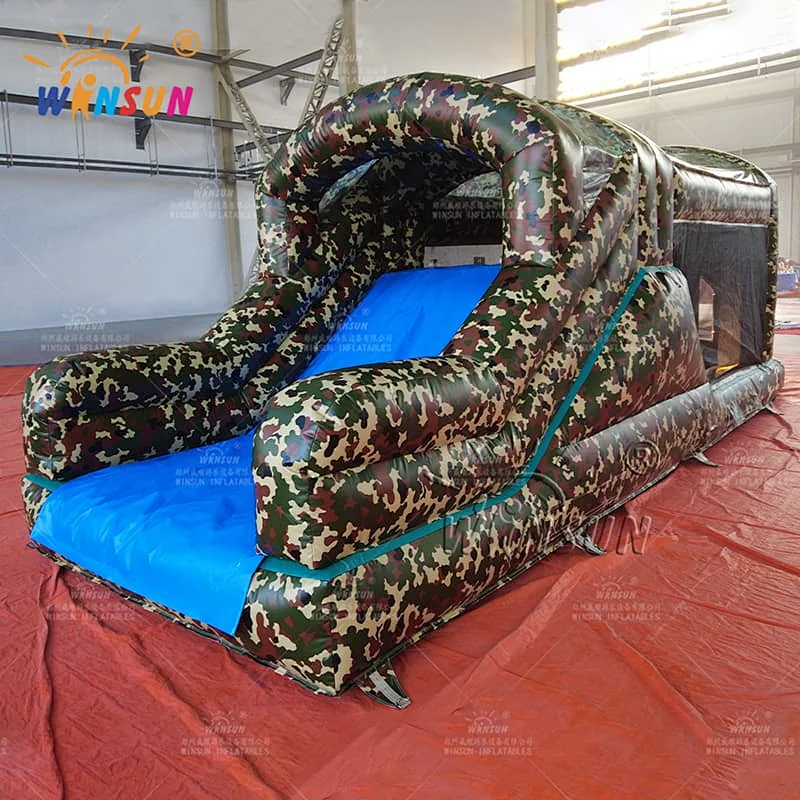 Custom Inflatable Obstace Course Camouflage Theme