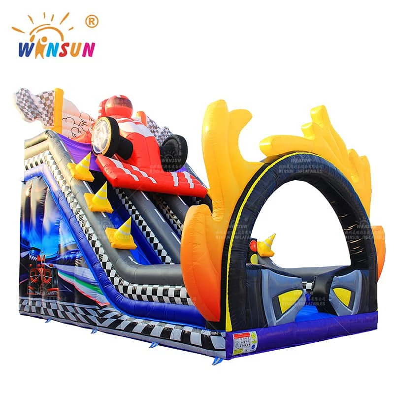 Race Car Inflatable dry slide