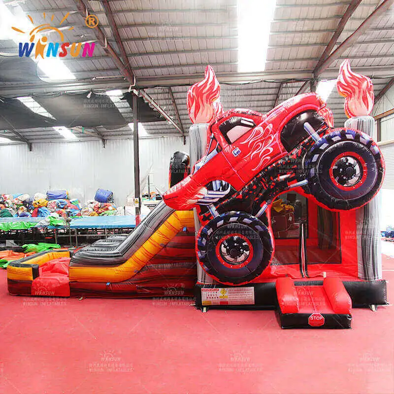 Monster Truck Bounce Slide Combo