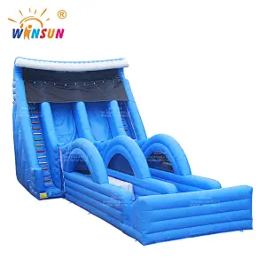 Large Inflatable Blue Wave Slide
