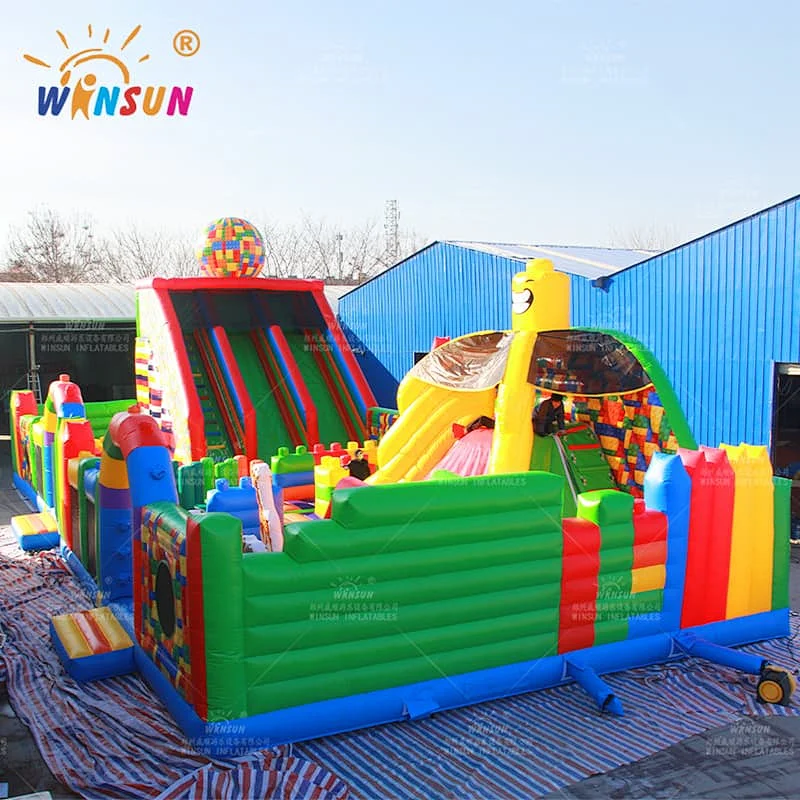 Giant Inflatable Lego Playground