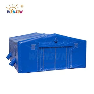 Blue Inflatable Military Tent
