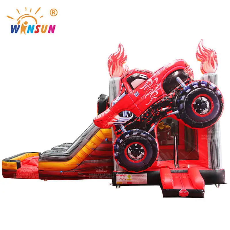 Monster Truck Bounce Slide Combo