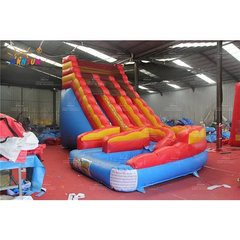 Three Primary Colors inflatable water slide